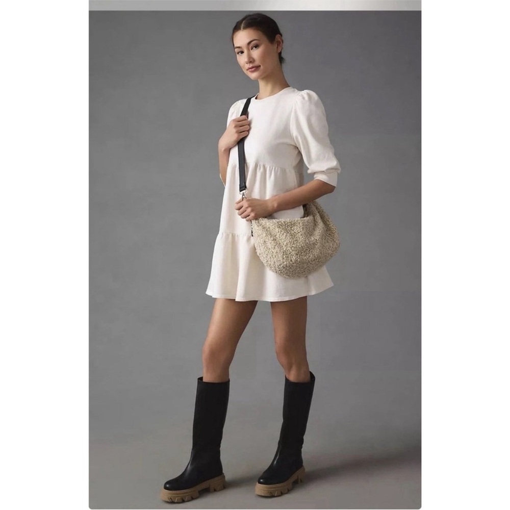 t.La Cream Tiered Puff Sleeve Dress